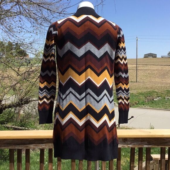 MISSONI For Target Knit Chevron Print Cardigan Sweater Size XS - Picture 4 of 5